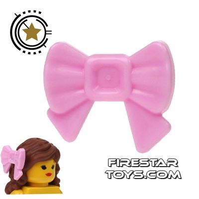 LEGO Hair Accessory - Bow Hair Decoration - Bright Pink