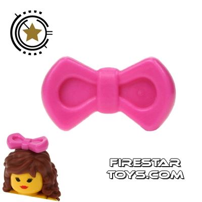 LEGO Hair Accessory - Bow - Dark Pink