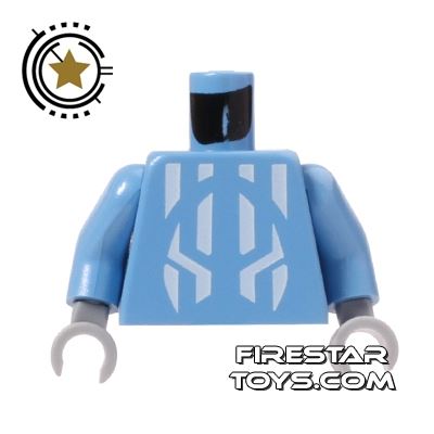 LEGO Mini Figure Torso - JaykoMEDIUM  BLUE