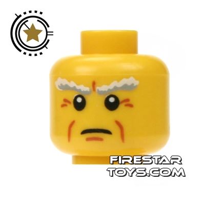 LEGO Mini Figure Heads - WrinklesYELLOW