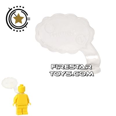 LEGO Speech Bubble - Cloud Edge - Right - Trans Clear