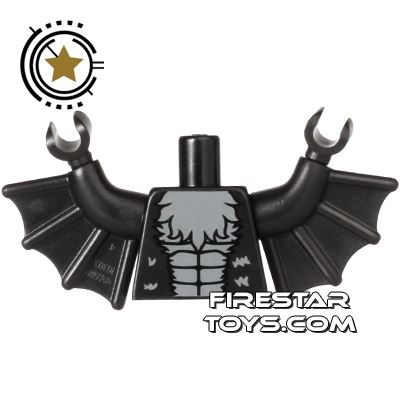 LEGO Mini Figure Torso - Bat Vampire with Wings