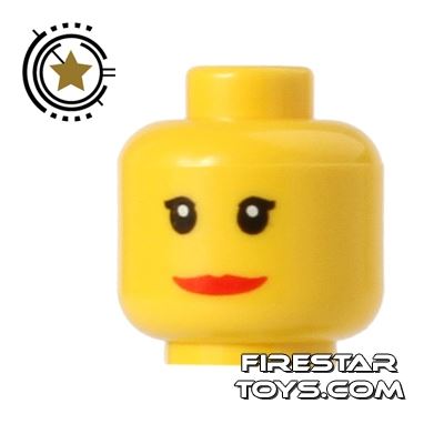 LEGO Mini Figure Heads - Wide SmileYELLOW