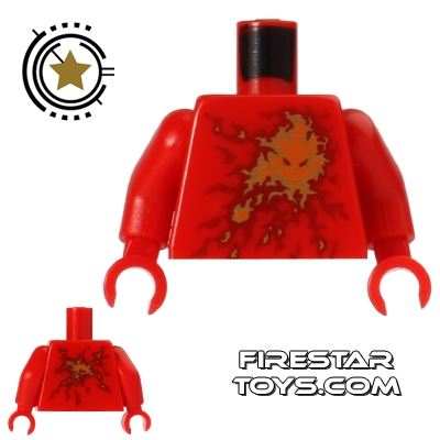 LEGO Mini Figure Torso - Ninjago - Fire Energy