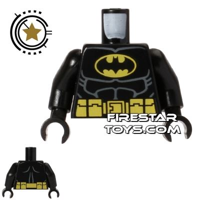 LEGO Mini Figure Torso - Batman - Black Suit - Utility BeltBLACK