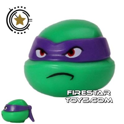 LEGO Mini Figure Heads - Teenage Mutant Ninja Turtles - DonatelloBRIGHT GREEN