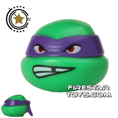 LEGO Mini Figure Heads - Teenage Mutant Ninja Turtles - Donatello Bared TeethBRIGHT GREEN