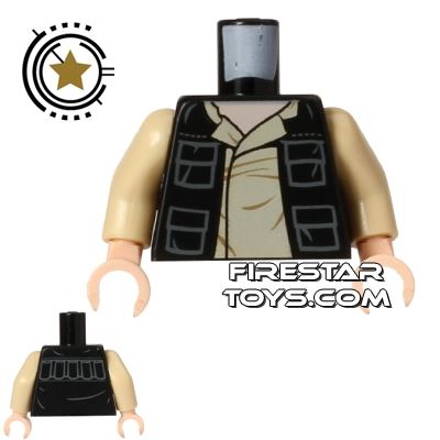 LEGO Mini Figure Torso - Star Wars - Han Solo - Shirt and Jacket