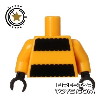 LEGO Mini Figure Torso - Bumblebee GirlBRIGHT LIGHT ORANGE