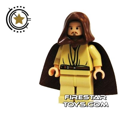 LEGO Star Wars Minifigure Qui-Gon Brown Beard 1648 