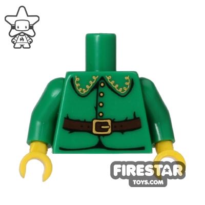 LEGO Mini Figure Torso - Holiday ElfGREEN