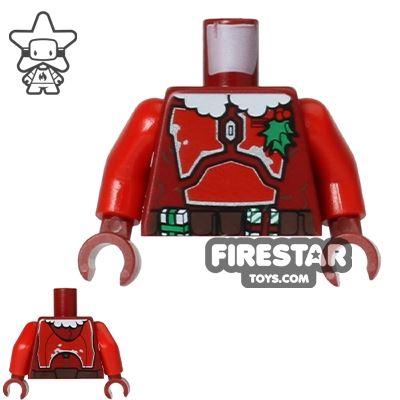LEGO Mini Figure Torso - Star Wars - Jango Fett ChristmasRED