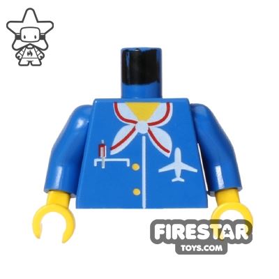 LEGO Mini Figure Torso - Air HostessBLUE