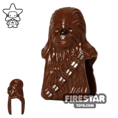 LEGO Mini Figure Heads - Star Wars Chewbacca - BrownBROWN