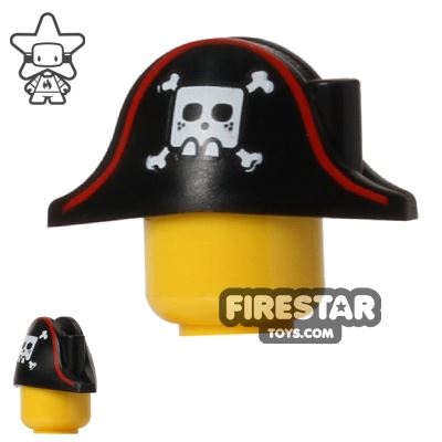 LEGO Pirate Captain Bicorne Skull and CrossbonesBLACK