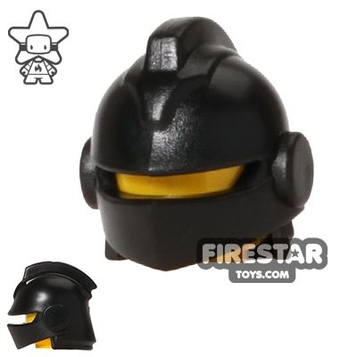 BrickWarriors Minifigure Headgear Jousting HelmetBLACK