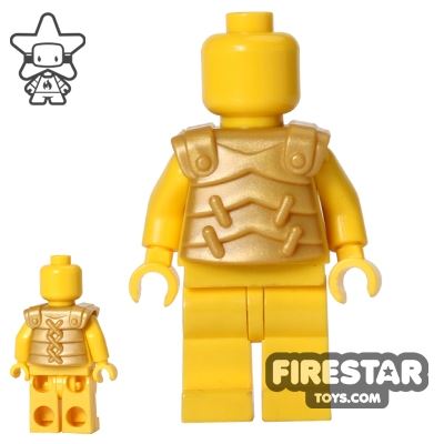 BrickWarriors - Lobster Armour - Pearl GoldPEARL GOLD