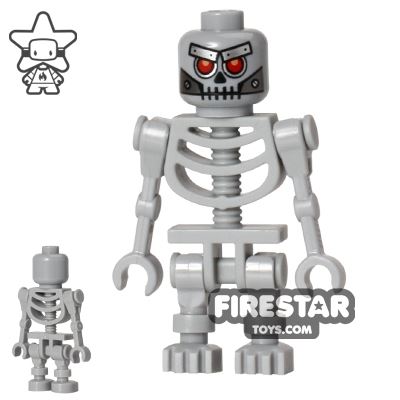 Lego Figurine Minifig lego movie Robo Skeleton robot squelette gris tlm048 NEUF 