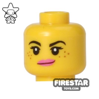 LEGO Mini Figure Heads - Freckles - Half Smile
