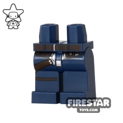 LEGO Mini Figure Legs - Dark Blue with GunbeltDARK BLUE