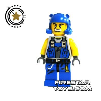 LEGO Power Miners Mini Figure - Power Miner With Stubble
