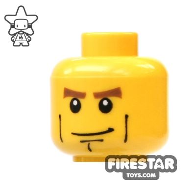 LEGO Mini Figure Heads - Cheek LinesYELLOW