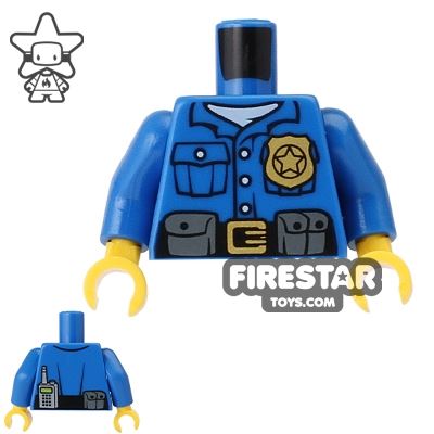 LEGO Mini Figure Torso - Blue Police ShirtBLUE