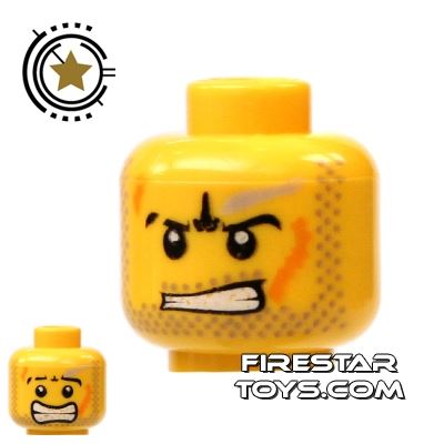 LEGO Mini Figure Heads - Power Miner HeadYELLOW