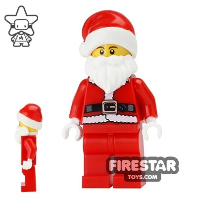 Lego City Santa Claus Father Christmas Minifigure with Sack Accessory New 