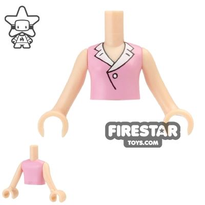 LEGO Friends Mini Figure Torso - Pink ShirtBRIGHT PINK