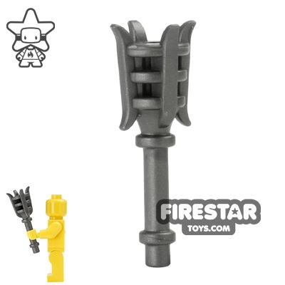 BrickWarriors Minifigure Accessory Metal TorchSTEEL