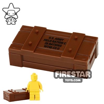 BrickForge - Weapons Crate - RIGGED System - Reddish Brown US Field RationsREDDISH BROWN