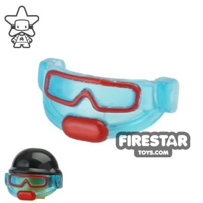 BrickForge - Tactical Goggles - Trans Light Blue and Red