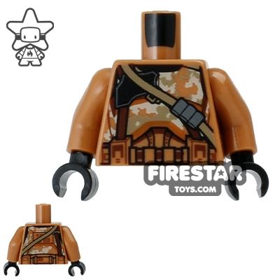 LEGO Mini Figure Torso - Star Wars - Geonosis Clone Trooper 1MEDIUM DARK FLESH