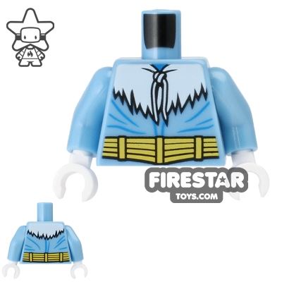 LEGO Mini Figure Torso - Captain Cold - Winter JacketMEDIUM  BLUE