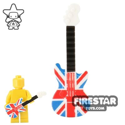 BrickForge - Electric Guitar - White with Union Jack Print