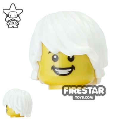 LEGO Hair - Choppy - White