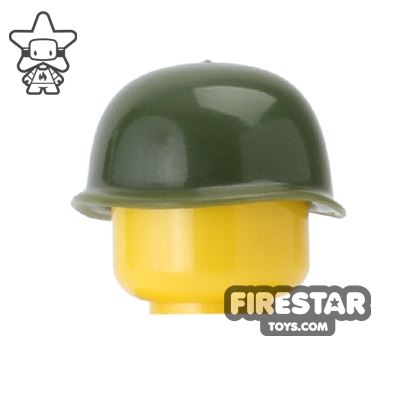 CombatBrick US Army Soldier M1 Steel Pot HelmetDARK GREEN