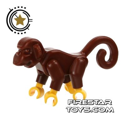 LEGO Animals Minifigure MonkeyREDDISH BROWN