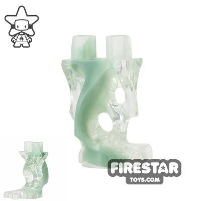 LEGO Mini Figure Legs - Ghost - Trans Clear and Sand Green