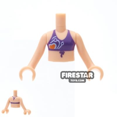 LEGO Friends Mini Figure Torso - Dark Purple BikiniDARK PURPLE