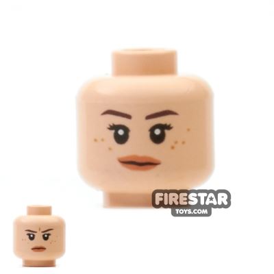 LEGO Mini Figure Heads - Smile / Scowl