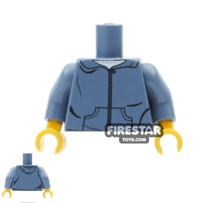 Custom Design Torso - Sand Blue Hoodie