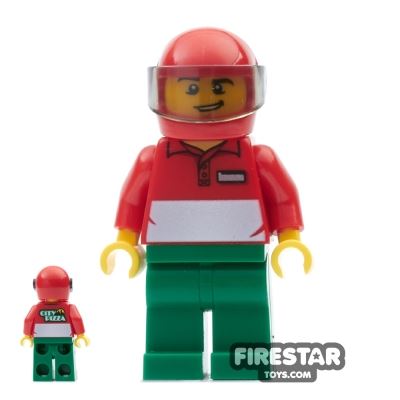 LEGO City Mini Figure - City Square Pizza Delivery Man