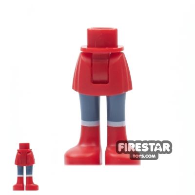 LEGO Friends Mini Figure Legs - Red Skirt and BootsRED