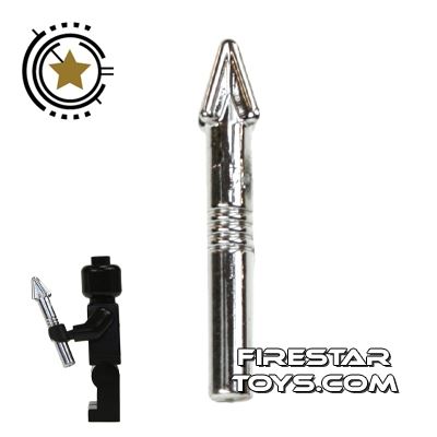 Lego ® 5 x 18041 Harpoon Silver Minifigure 6162578 C01 Weapon Flat Silver Drill 