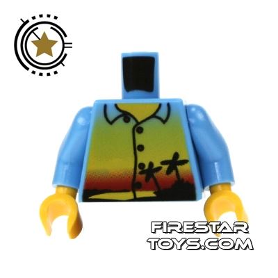 LEGO Mini Figure Torso - Hawaiian Shirt