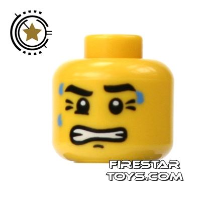 LEGO Mini Figure Heads - Clenched Teeth
