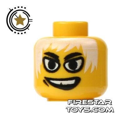 LEGO Mini Figure Heads - White HairYELLOW