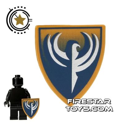 LEGO - Blue And Gold Hawk ShieldPEARL GOLD
